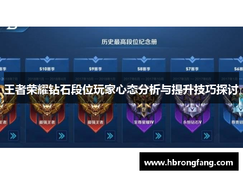 王者荣耀钻石段位玩家心态分析与提升技巧探讨